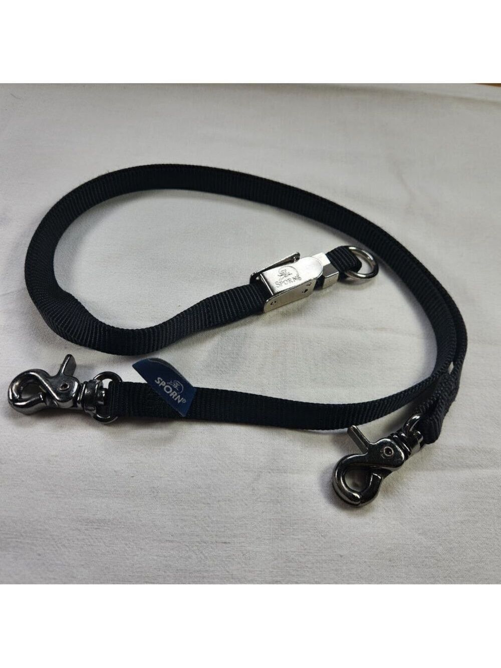 Sporn Dog Leash Double Attachment Buckle Adjustable Length